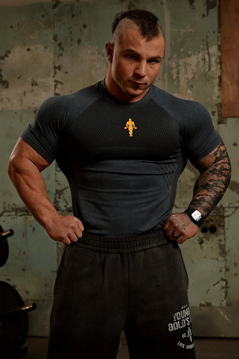 4286 - Gold's Iron Legacy Compression Tees